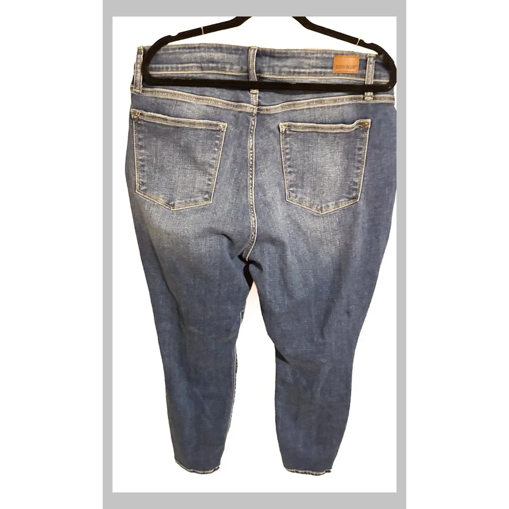 Judy Blue Womens High Rise Skinny Jeans Medium Wash Button Fly Size 20W Denim - Picture 3 of 4